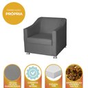 Ver imagem 5 de Poltrona Decorativa Tilla para Consultorio Recepção Believe:cinza