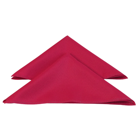 Kit 4 Pçs Guardanapo 4 Lugares Basic 35x35cm Liso Tecido Oxford: Kit 4 - Vermelho