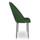 Ver imagem 5 de Kit 8 Cadeiras Poltrona de Jantar Ariel Suede Verde Pés de Ferro Preto - Pallazio