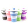 Copo Silicone Retrátil Dobrável C/ Tampa Reutilizável 350ml - 3