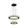 Lustre Pendente Cristal 2 Anéis Led60w - 3 em 1 - Nitrolux - 1