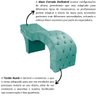 Maca Estética Estofada Reclinável Ergonômica Spa Suede Yara:Azul Tiffany - 6