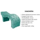 Ver imagem 7 de Maca Estética Estofada Reclinável Ergonômica Spa Suede Yara:Azul Tiffany