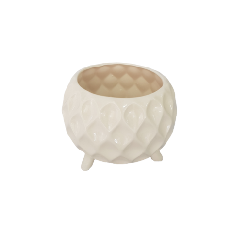 Cachepot - Vaso Cerâmica Bojudo com Pés