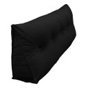 Ver imagem 4 de Almofada Cabeceira Mel Cama Queen 160cm Encosto Suede:Preto/Liso