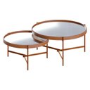 Ver imagem 1 de Kit Mesa de Centro Aqua com Espelho Cobre - Imcal