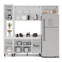 Ver imagem 6 de Armário de Cozinha Modulada Completa 4 Peças 240cm com Tampo 100% Mdf Amara Politorno Móveis