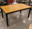 Ver imagem 4 de Mesa Jantar Philae Tampo Mel Base Preta 160cm - 69411