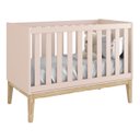 Ver imagem 2 de Jogo de Quarto para Bebê Completo 3 Portas Classic New Rosa Fosco com Natural - MoveisAqui