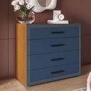 Ver imagem 5 de Cômoda Organizadora 90cm com 4 Gavetas 240832 Linha Valência Politorno