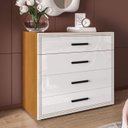 Ver imagem 6 de Cômoda Organizadora 90cm com 4 Gavetas 240832 Linha Valência Politorno