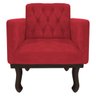 Kit Diva Recamier Diana 160cm Lado Direito e 02 Poltronas Classic Suede Vermelho - ADJ Decor - 6