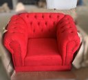 Ver imagem 2 de Poltrona Duque Suede Vermelho / Sofá - Salão - Tv - Chesterfield