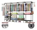 Ver imagem 4 de Cabideiro Guarda Roupa Arara Quadruplo Cabides 4 Colunas