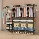 Ver imagem 1 de Cabideiro Guarda Roupa Arara Quadruplo Cabides 4 Colunas