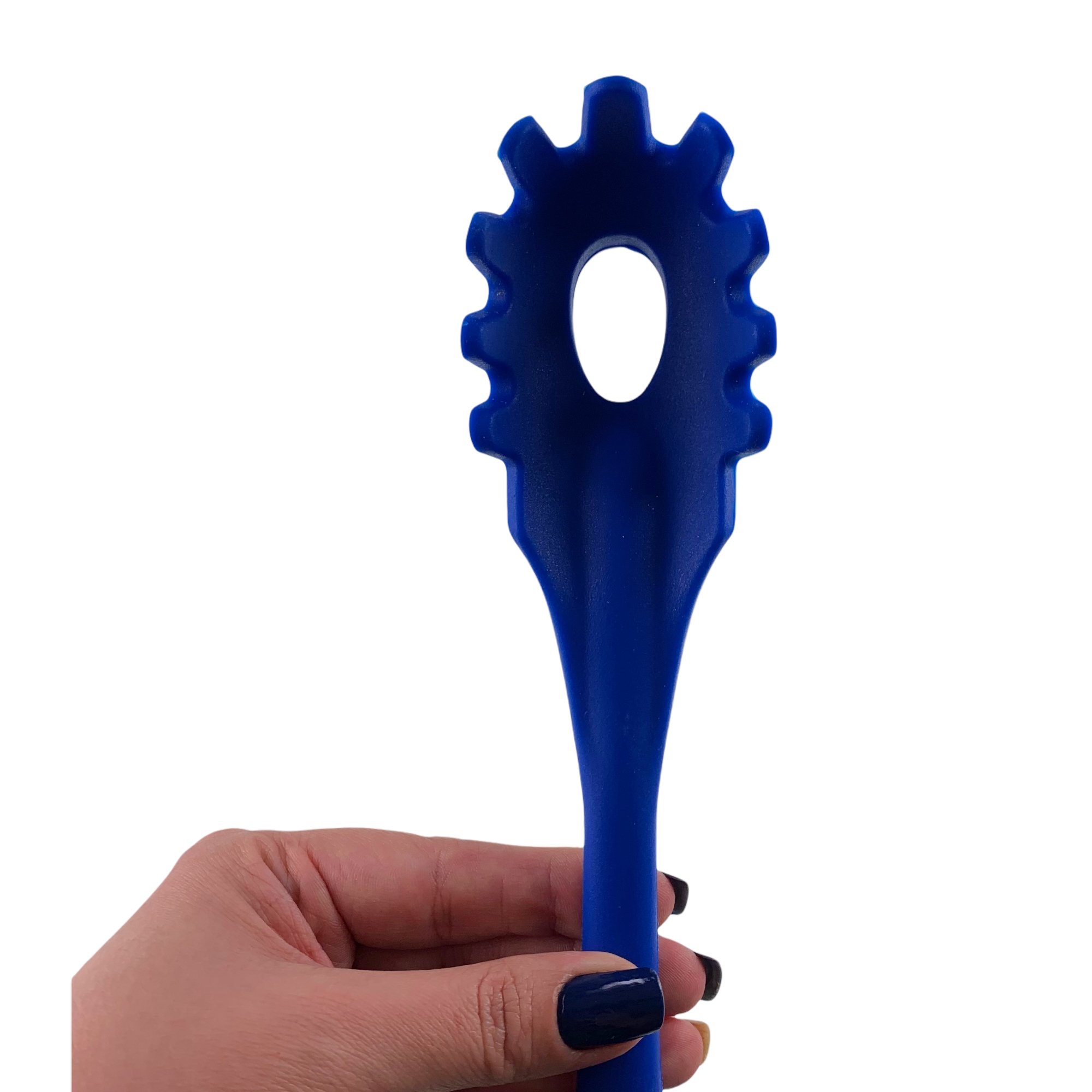 Pegador de Macarrão Massas em Silicone Utensílio para Cozinha Azul - 6
