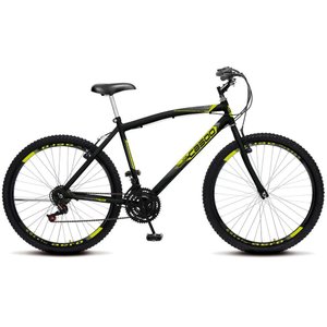 Bicicleta Cazelle Cb 500, Aro 26 Comum Natural, 36 Raias, 18 Marchas, Freios V-brake e Suporte de Gu