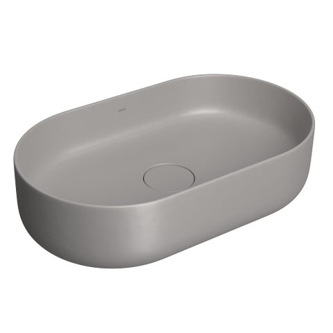 Cuba de Apoio Deca Oblonga 50cm Cinza Antracite L.14050.85