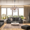 Ver imagem 2 de Lustre Candelabro Cristal Legítimo Maria Tereza Nice 12 Lâmpadas E14: Champagne