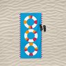 Toalha de Praia Banho Piscina Macia Aveludada 140x70cm Estampa 15 Boias - 3