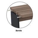 Ver imagem 6 de Complemento da Mesa Plataforma Pé Painel 120x60 Pe40 Preto-walnut