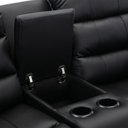 Ver imagem 7 de Conjunto Poltronas Sala de Cinema 2 e 3 Lugares Hollywood com Massagem/aquecimento Pu Preto G31 - Gr