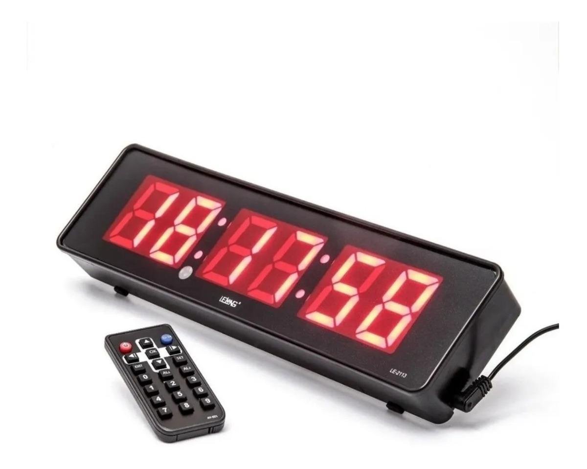 Cronometro Relógio Digital Parede Mesa Controle Competição - 1