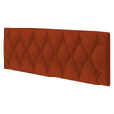 Ver imagem 3 de Cabeceira de Cama Queen Estofada Capitone Pari 1,60 X 55 Laranja Suede