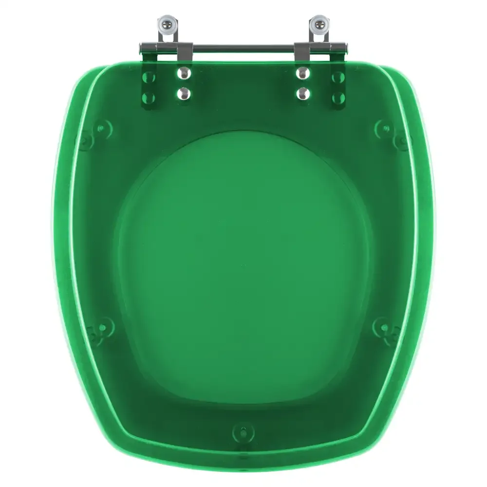 Assento Sanitário Poliester Thema Verde Translucido para vaso Incepa - 1