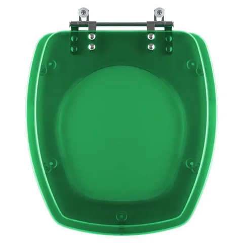 Assento Sanitário Poliester Thema Verde Translucido para vaso Incepa