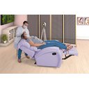 Ver imagem 2 de Poltrona Cadeira Imperial Zero Wall Reclinável Corano com Massageador Lilás Império