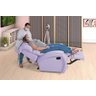Poltrona Cadeira Imperial Zero Wall Reclinável Corano com Massageador Lilás Império - 2