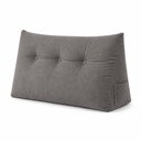 Ver imagem 3 de Almofada Decorativa Cabeceira Encosto Apoio de Lombar Solteiro Suede Cinza - Monari Design