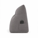 Ver imagem 2 de Almofada Decorativa Cabeceira Encosto Apoio de Lombar Solteiro Suede Cinza - Monari Design