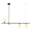 Ver imagem 1 de Pendente Bambu Preto e Dourado (c)80cm (l)19cm (a)29cm 3xg9 75w - Hl017sw