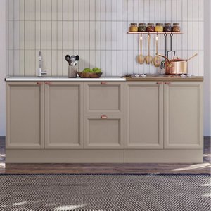 Kit Olívia 2 Balcões para Pia e Cooktop Poliman Móveis