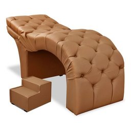 Maca Estética Luxo Reclinável em Capitonê Marrom/caramelo Profissional Bz Home Decor - 6