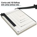 Ver imagem 6 de Guilhotina Papel Facão A4 Manual 10 Folhas com Trava e Guia Importway Iwgpa-410