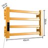 Toalheiro Elétrico Térmico Aquecido 30x 45 Dourado 220v - 5