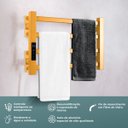 Ver imagem 6 de Toalheiro Elétrico Térmico Aquecido 30x 45 Dourado 220V