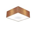 Ver imagem 1 de Plafon Quadrado Vivare Md-3050 Cúpula em Tecido 12/40x40cm - Bivolt Palha 127/220v