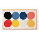 Ver imagem 2 de Quadro Decorativo N°113 70x40cm - Panorâmico Geométrico - Bauhaus Ritmo - Rollflex