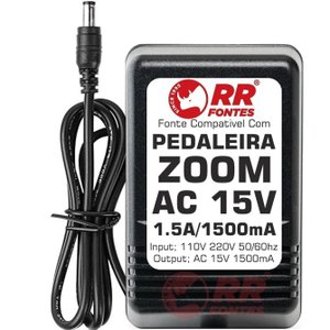 Fonte Ac 15vac para Pedal Pedaleira Zoom G7.1ut G9.2tt G7 G9