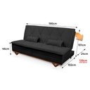 Ver imagem 4 de Sofá Cama Estoril 1,90m Suede Velut - King House