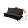 Sofá Cama Estoril 1,90m Suede Velut - King House - 4