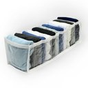 Ver imagem 2 de Kit 6 Organizadores Calcinhas Meias Cuecas Transp Branco