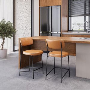 Kit 2 Banqueta Média Maia Bar Cozinha Espaço Gourmet Whisky