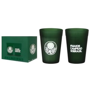 Copo Americano Prime Palmeiras 190 Ml Luva com 2 Unidades - Allmix
