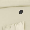 Ver imagem 3 de Poltrona do Papai Reclinável Sala de Cinema Madrid Glider Manual Giratória Pu Bege G26