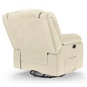 Ver imagem 2 de Poltrona do Papai Reclinável Sala de Cinema Madrid Glider Manual Giratória Pu Bege G26